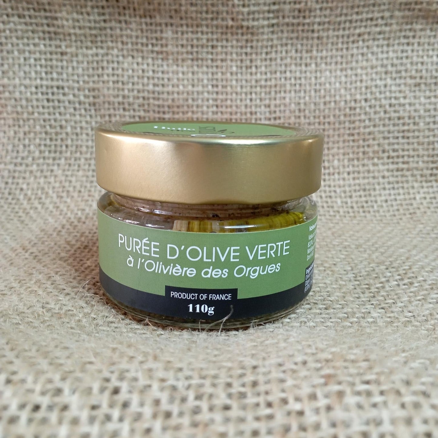 Grünes Olivenpüree